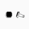 Effy Jewelry Men's Sterling Silver and Black Agate Cufflinks, 5.40 TCW | Mens