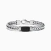 Effy Jewelry Men's Sterling Silver Black Spinel Bracelet | Mens