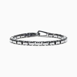 Effy Jewelry Men's Sterling Silver Box Link Bracelet | Mens