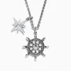 Effy Jewelry Men's Sterling Silver Ship's Wheel and Star Pendant | Mens