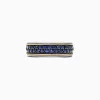 Effy Jewelry Men's Sterling Silver u0026 18K Yellow Gold Blue Sapphire Ring, 1.45 TCW | Mens