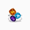 Effy Jewelry Mosaic 925 Sterling Silver Multi Gemstone Ring | Rings