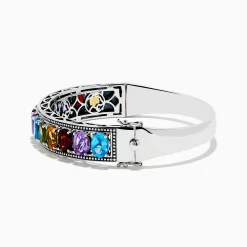 Effy Jewelry Mosaic 925 Sterling Silver Multi Color Gemstone Bangle | Bracelets