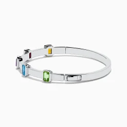 Effy Jewelry Mosaic 925 Sterling Silver Multicolor Gemstone Bangle | Bracelets
