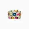 BH Multi Mosaic 14K Yellow Gold Multi Gemstone and Diamond Ring, 3.90 TCW | Rings
