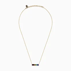 Effy Jewelry Mosaic 14K Yellow Gold Multi Gemstone Pendant | Necklaces & Pendants