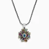 Effy Jewelry 925 Multi Gemstone Cross Pendant, 4.09 TCW | Necklaces & Pendants