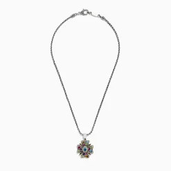 Effy Jewelry 925 Multi Gemstone Cross Pendant, 4.09 TCW | Necklaces & Pendants