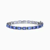 Effy Jewelry Nahla 925 Silver Tanzanite and Diamond Tennis Bracelet | Bracelets