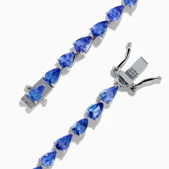 Effy Jewelry Nahla 925 Sterling Silver Pear Tanzanite Tennis Bracelet | Bracelets