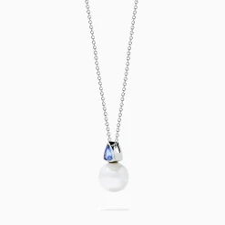 Effy Jewelry Nahla 14K White Gold Fresh Water Pearl and Tanzanite Pendant | Necklaces & Pendants