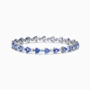 Effy Jewelry Nahla 14K White Gold Tanzanite and Diamond Tennis Bracelet | Bracelets