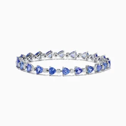 Effy Jewelry Nahla 14K White Gold Tanzanite and Diamond Tennis Bracelet | Bracelets