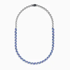Effy Jewelry Nahla 14K White Gold Tanzanite and Diamond Necklace | Necklaces & Pendants
