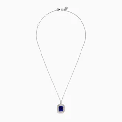 Effy Jewelry Nahla 14K White u0026 Yellow Gold Tanzanite and Diamond Pendant | Necklaces & Pendants