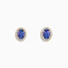 Effy Jewelry Nahla 14K Yellow Gold Tanzanite and Diamond Stud Earrings | Earrings