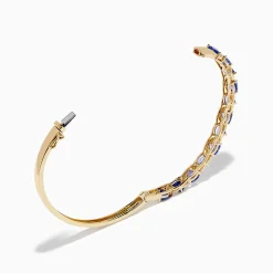 Effy Jewelry Nahla 14K Yellow Gold Tanzanite and Diamond Bangle | Bracelets