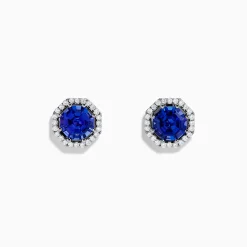 Effy Jewelry Nahla Siri 14K Gold Octagon Cut Tanzanite and Diamond Earrngs | Earrings