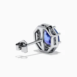Effy Jewelry Nahla Siri 14K Gold Octagon Cut Tanzanite and Diamond Earrngs | Earrings