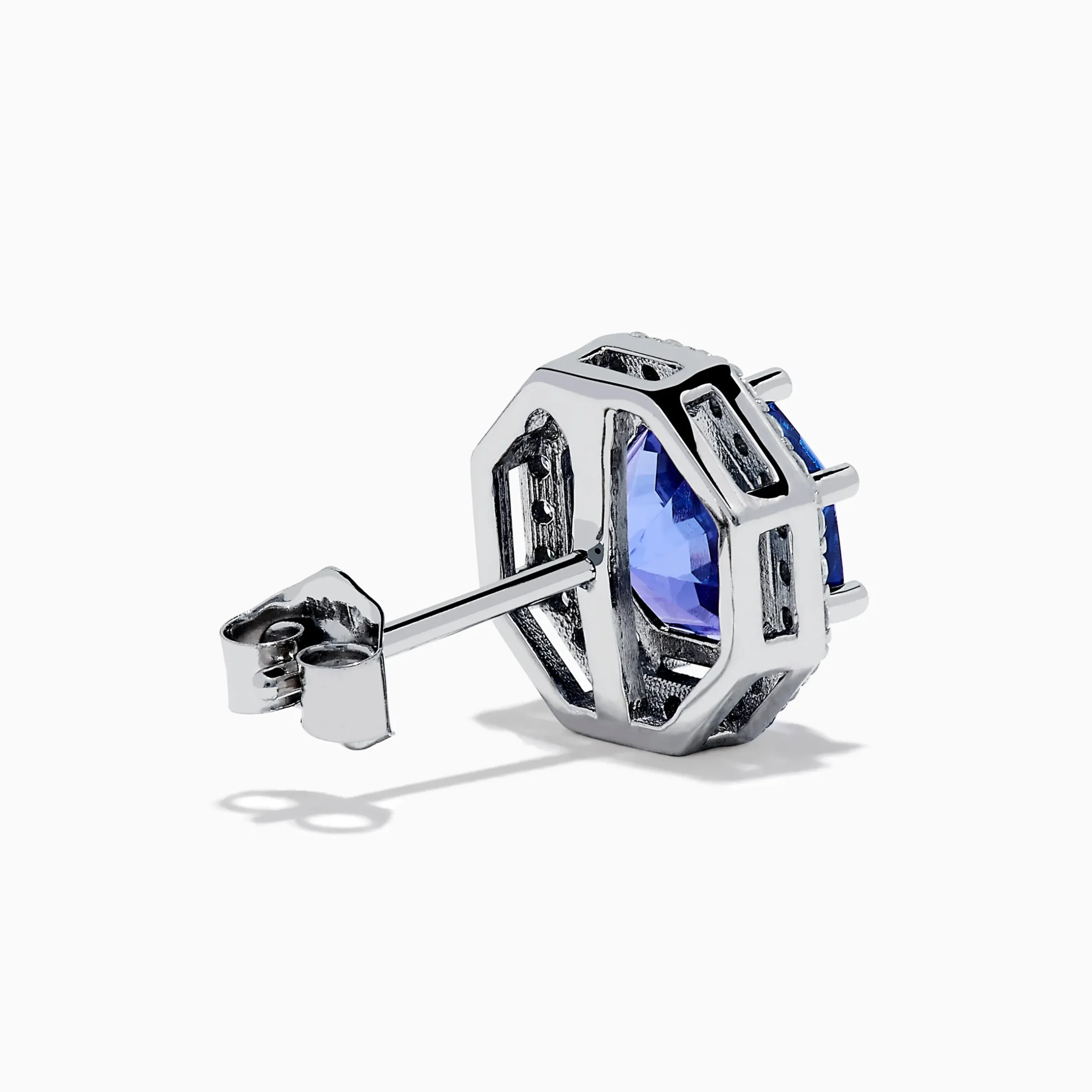 Effy Jewelry Nahla Siri 14K Gold Octagon Cut Tanzanite and Diamond Earrngs | Earrings