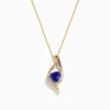 BH Multi Nahla Siri 14K Gold Tanzanite and Diamond Pendant, 1.46 TCW | Necklaces & Pendants