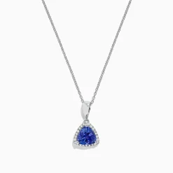 BH Multi Nahla Siri 14K Gold Tanzanite and Diamond Pendant, 1.82 TCW | Necklaces & Pendants