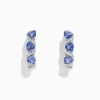 BH Multi Nahla Siri 14K Gold Tanzanite u0026 Diamond Hoop Earrings, 2.43 TCW | Earrings
