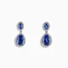 BH Multi Nahla Siri 14K Gold Tanzanite and Diamond Earrings, 2.90 TCW | Earrings