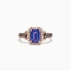 Effy Jewelry Nahla Siri 14K Rose Gold Emerald Cut Tanzanite and Diamond Ring, 1.72 TCW | Rings