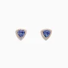 BH Multi Nahla Siri 14K Rose Gold Tanzanite u0026 Diamond Earrings, 1.19 TCW | Earrings