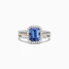 Effy Jewelry Nahla Siri 14K White and Rose Gold Tanzanite and Diamond Ring, 1.80 TCW | Rings