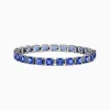 BH Multi Nahla Siri 14K White Gold Tanzanite u0026 Diamond Tennis Bracelet, 14.74 TCW | Bracelets