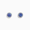 Effy Jewelry Nahla Siri 14K White Gold Tanzanite and Diamond Stud Earrings, 1.91 TCW | Earrings