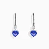 Effy Jewelry Nahla Siri 14K White Gold Tanzanite and Diamond Leverback Earrings | Earrings