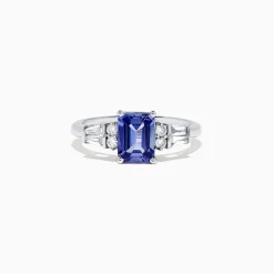 BH Multi Nahla Siri 14K White Gold Tanzanite and Diamond Ring, 1.51 TCW | Rings