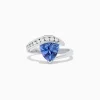 BH Multi Nahla Siri 14K White Gold Tanzanite and Diamond Ring, 1.88 TCW | Rings