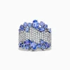 BH Multi Nahla Siri 14K White Gold Tanzanite and Diamond Ring, 4.38 TCW | Rings