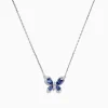 Effy Jewelry Nahla Siri 14K White Gold Tanzanite and Diamond Butterfly Necklace, 1.24 TCW | Necklaces & Pendants