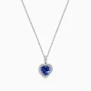 Effy Jewelry Nahla Siri 14K White Gold Tanzanite and Diamond Heart Pendant, 2.32 TCW | Necklaces & Pendants