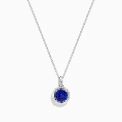 Effy Jewelry Nahla Siri 14K White Gold Tanzanite and Diamond Pendant | Necklaces & Pendants
