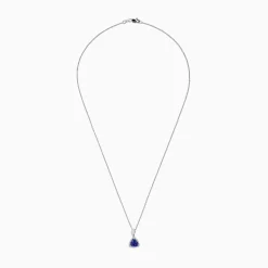Effy Jewelry Nahla Siri 14K White Gold Tanzanite and Diamond Trillion Pendant, 0.72 TCW | Necklaces & Pendants