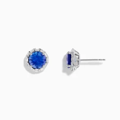 Effy Jewelry Nahla Siri 14K White Gold Tanzanite and Diamond Stud Earrings | Earrings