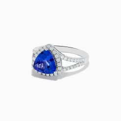 BH Multi Nahla Siri 14K White Gold Tanzanite and Diamond Ring | Rings