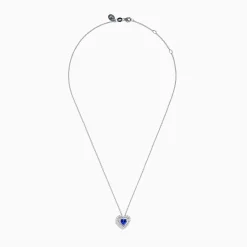 Effy Jewelry Nahla Siri 14K White Gold Tanzanite and Diamond Heart Pendant | Necklaces & Pendants