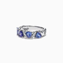 Effy Jewelry Nahla Siri 14K White Gold Tanzanite Diamond Ring, 1.58 TCW | Rings
