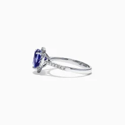Effy Jewelry Nahla Siri 14K White Gold Tanzanite and Diamond Heart Ring, 2.38 TCW | Rings