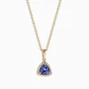 Effy Jewelry Nahla Siri 14K Yellow Gold Tanzanite u0026 Diamond Pendant, 0.72 TCW | Necklaces & Pendants