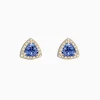 Effy Jewelry Nahla Siri 14K Yellow Gold Tanzanite and Diamond Stud Earrings, 1.19 TCW | Earrings