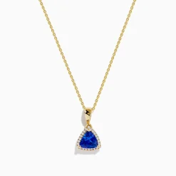 Effy Jewelry Nahla Siri 14K Yellow Gold Tanzanite and Diamond Pendant | Necklaces & Pendants