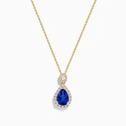 Effy Jewelry Nahla Siri 14K Yellow Gold Tanzanite and Diamond Pendant | Necklaces & Pendants